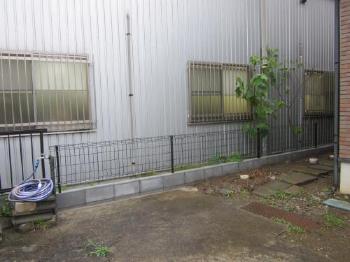 川越フェンス施工事例　LIXLハイグレットフェンスUF8