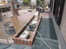 川越T様邸　新築外構　花壇施工中