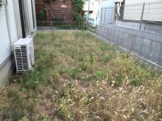 さいたま市　お庭タイルテラス施工前の様子