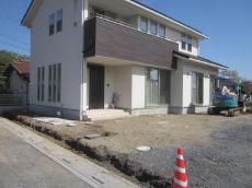 坂戸市　新築外構　施工前の様子