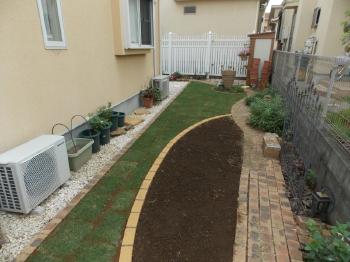 川越市　ガーデンリフォーム　家庭菜園のスペースを設置