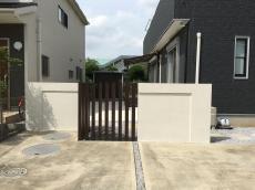 川越市　シンプル外構　植栽前