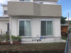 川越市　アイアンウッドデッキ・テラス屋根施工前