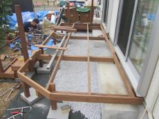 川越市　アイアンウッドデッキ施工