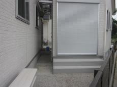 川越市　母屋と離れ　ウッドデッキ施工前の様子