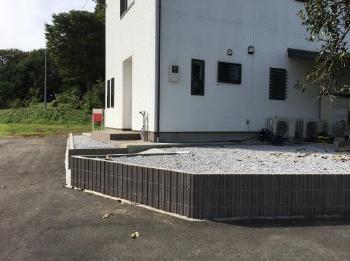 ときがわ町　土留め　スロープ