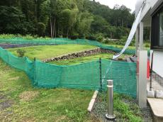 ときがわ町　ドッグラン施工前の様子　