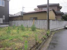 川越市 駐車場土間コンクリート施工 ご新築前の様子