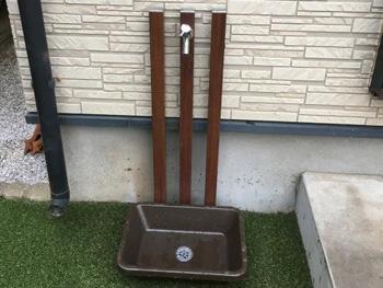 川越市 立水栓も交換