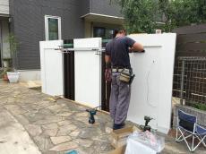 坂戸市　門袖が仕上がり