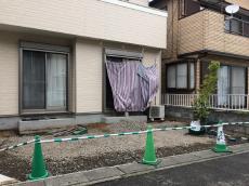 上尾市　リフォーム外構　土間コンクリートの準備