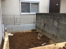 ふじみ野市　お庭の整地