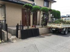 川越市　まずは既存の庭木を伐採
