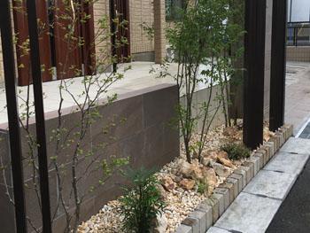 川越市　リフォーム外構　植栽