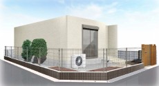完成予想パース図　川越市新築外構