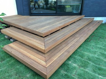 所沢市 アイアンウッドデッキ