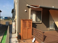 川越市　フェンス施工前の様子