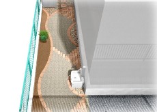 川越市　お庭リフォーム　完成イメージ図