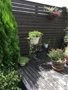 さいたま市　ラステラ施工前の天然木デッキ