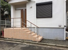 川越市 新築外構 砕石を敷き均しました