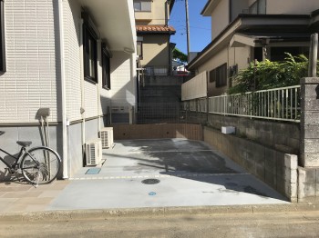 川越市 新築外構 駐車場