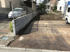 川越市　新築外構施工前