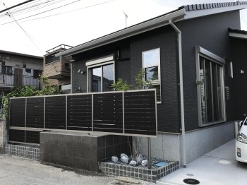 川越市　新築外構　フェンス(LIXILセレビュー)