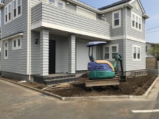 清瀬市　新築外構　土工事