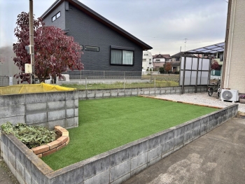 お庭の手入れがなくなりストレスフリーになりました！