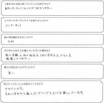 坂戸市　H様の声