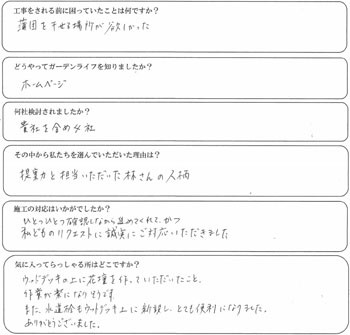 さいたま市　H様の声