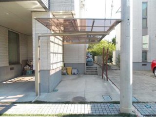 坂戸市：支柱が邪魔にならないカーポート　三協立山アルミ「マイリッシュ」延長梁使用