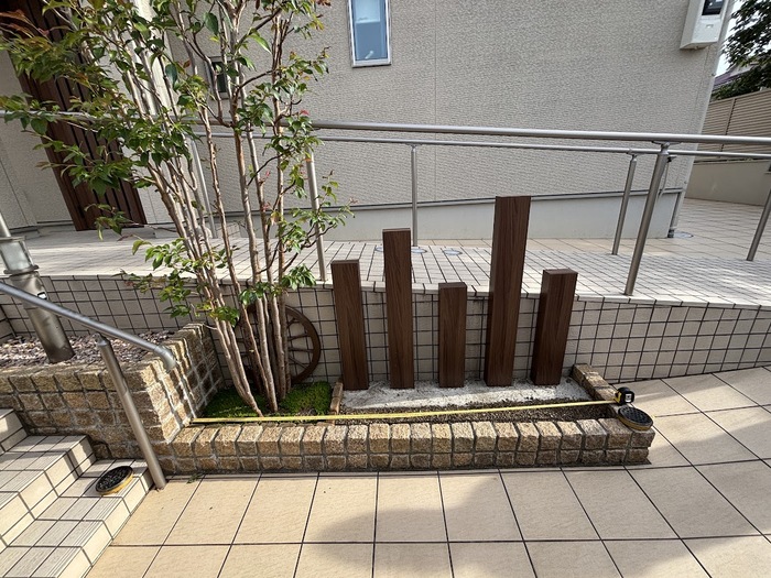 自然な植込み