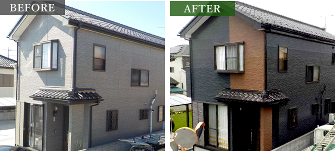 実際に施工された事例写真のbefore/after