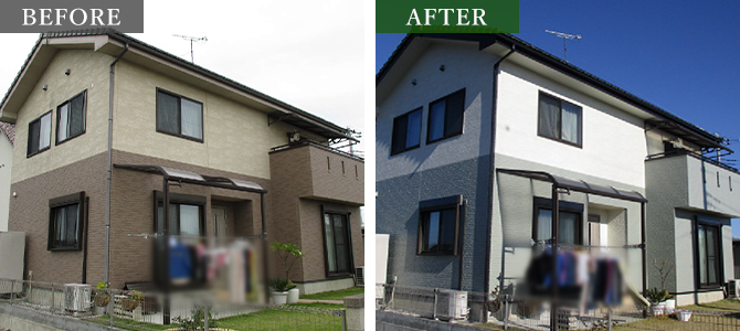 実際に施工された事例写真のbefore/after