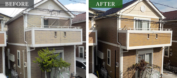 実際に施工された事例写真のbefore/after